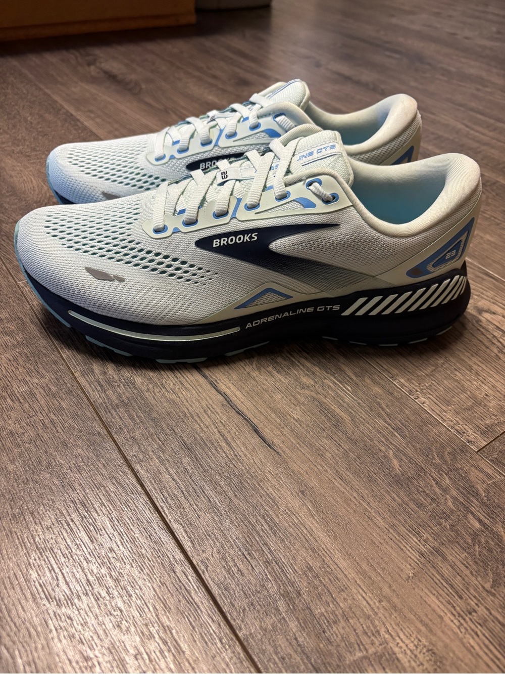 Brooks Adrenaline GTS 23 Wide Women’s Road Running Shoes 10 Wide NO INSOLES Blue - Picture 2 of 11